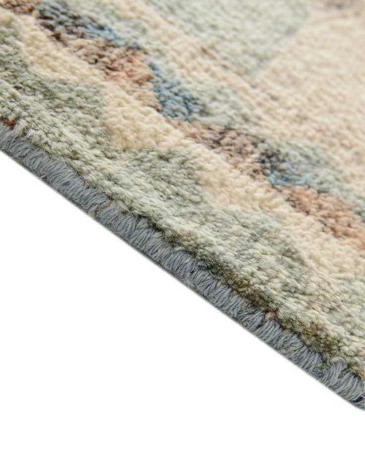 Detail image of 3' 3 x 4' 5 Hand Knotted Oushak Wool Rug