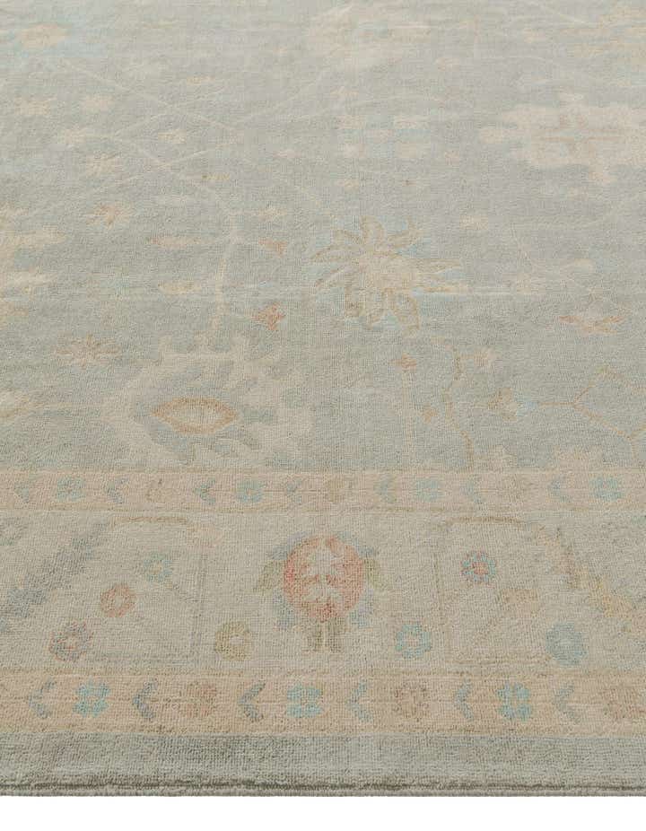 10' 4 x 13' 11 Hand Knotted Oushak Wool Rug