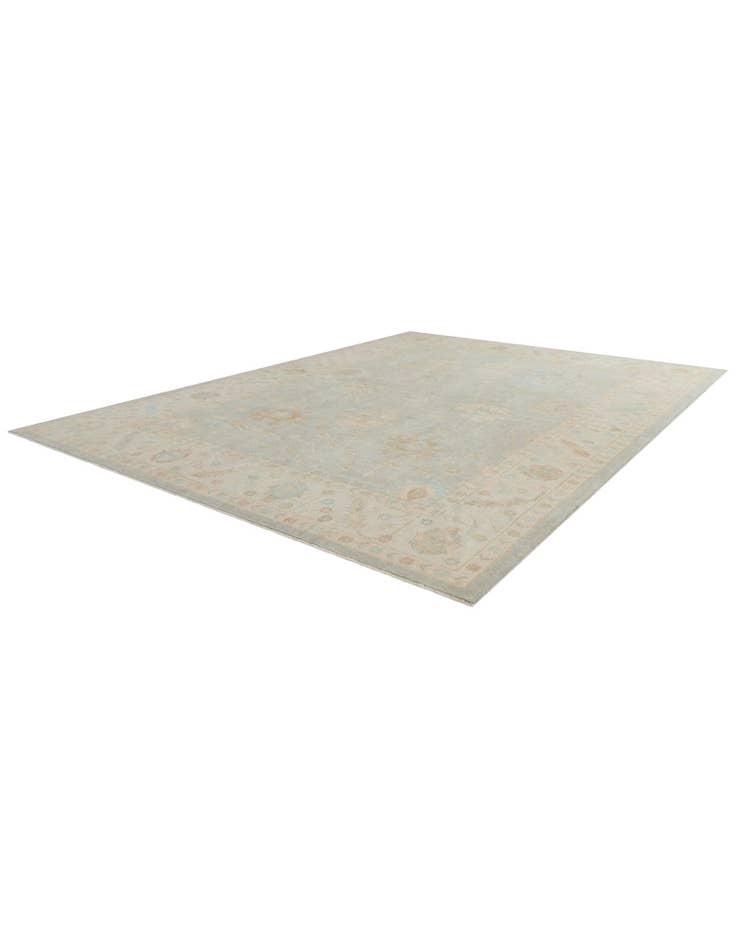 Detail image of 10' 4 x 13' 11  Hand Knotted Oushak Wool Rug