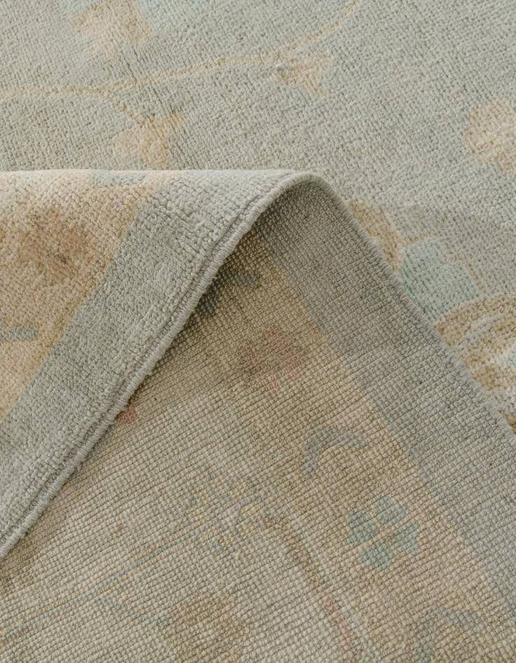 Detail image of 10' 4 x 13' 11  Hand Knotted Oushak Wool Rug