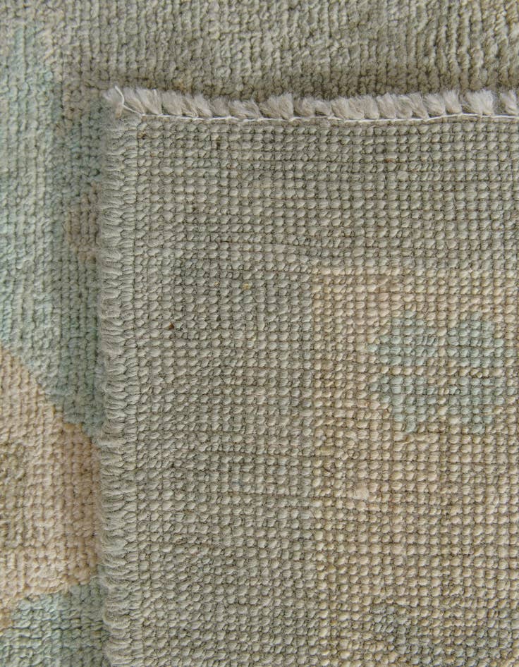 Detail image of 10' 4 x 13' 11  Hand Knotted Oushak Wool Rug