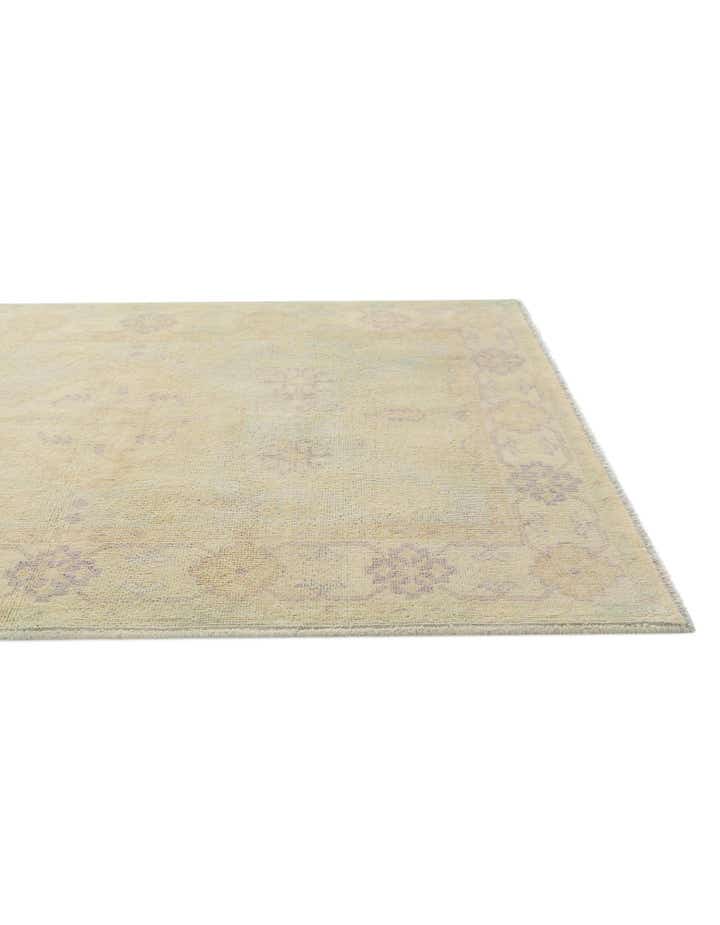 3' 5 x 4' 9 Hand Knotted Oushak Wool Rug