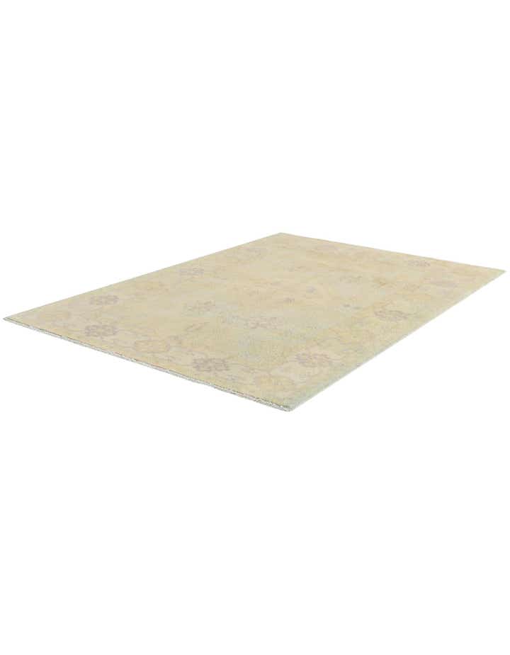 3' 5 x 4' 9 Hand Knotted Oushak Wool Rug
