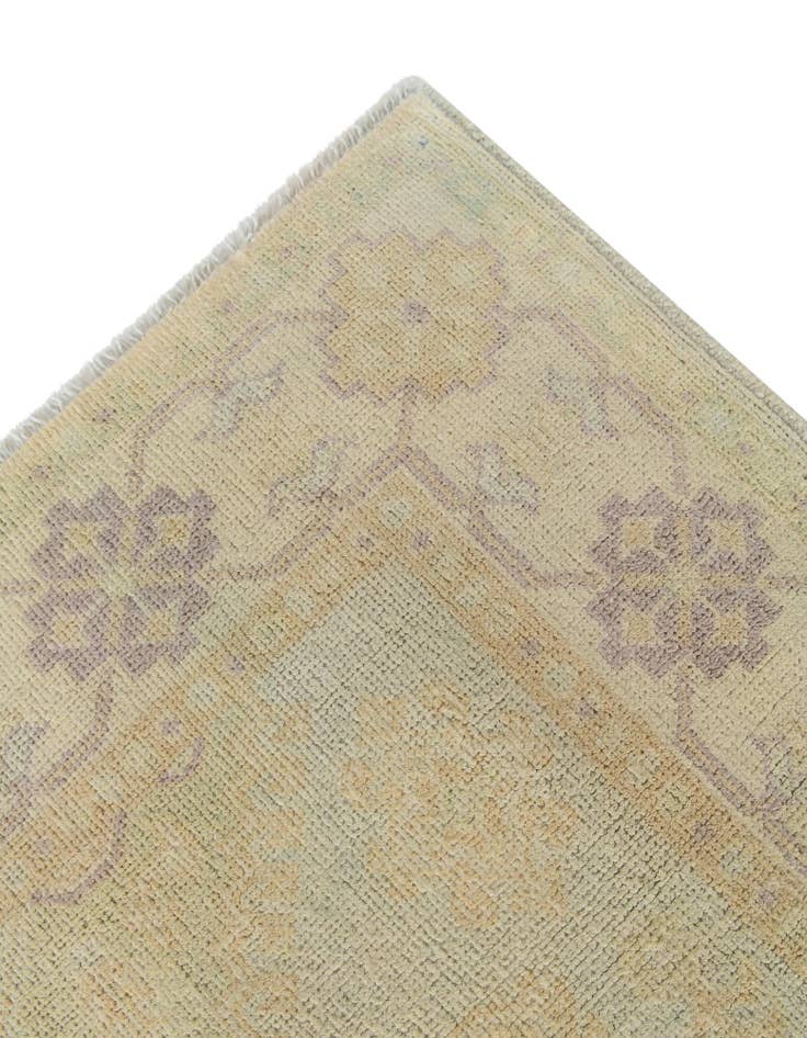 Detail image of 3' 5 x 4' 9 Hand Knotted Oushak Wool Rug