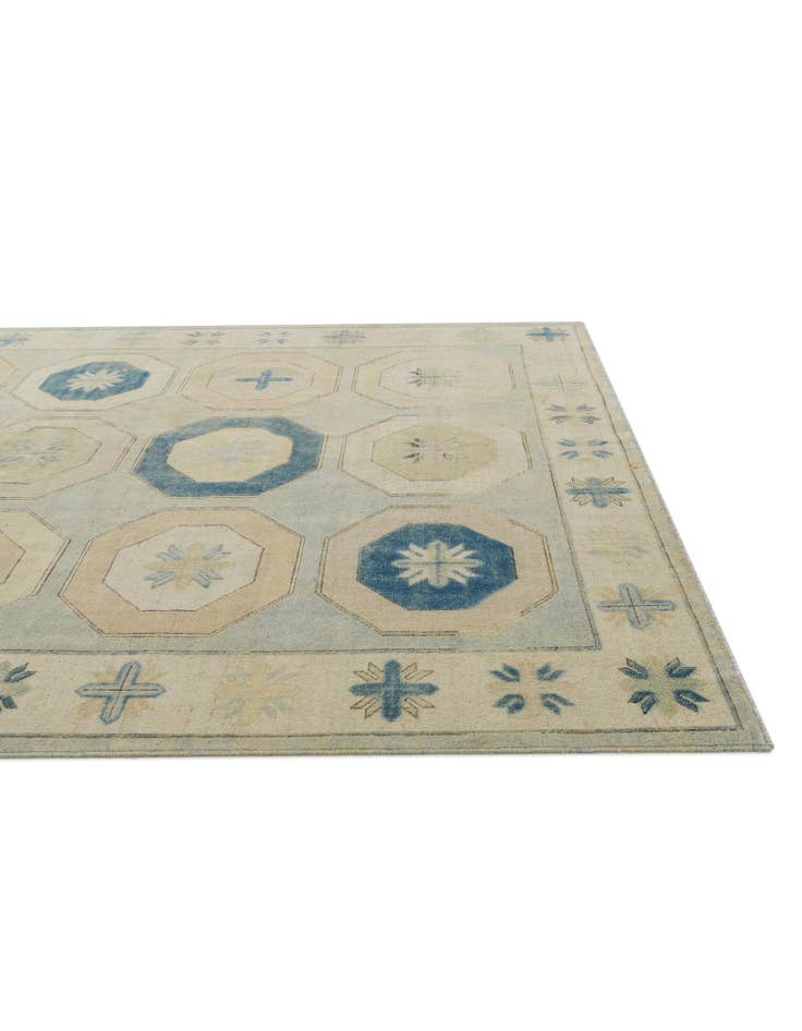 Detail image of 7' 11 x 9' 8 Hand Knotted Oushak Wool Rug