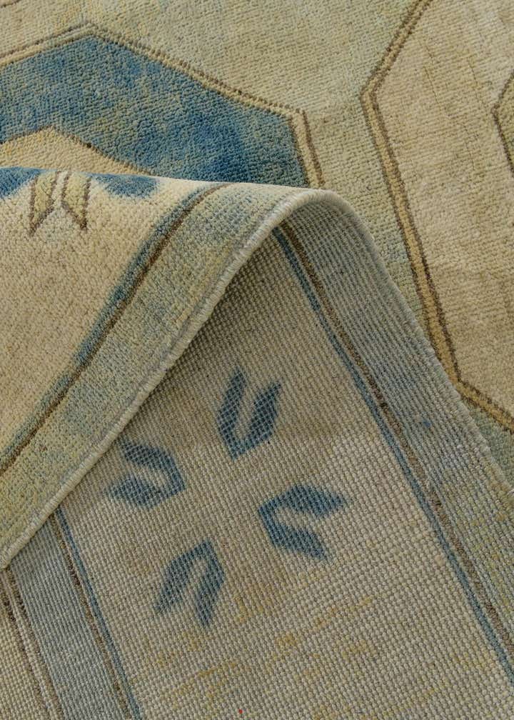7' 11 x 9' 8 Hand Knotted Oushak Wool Rug