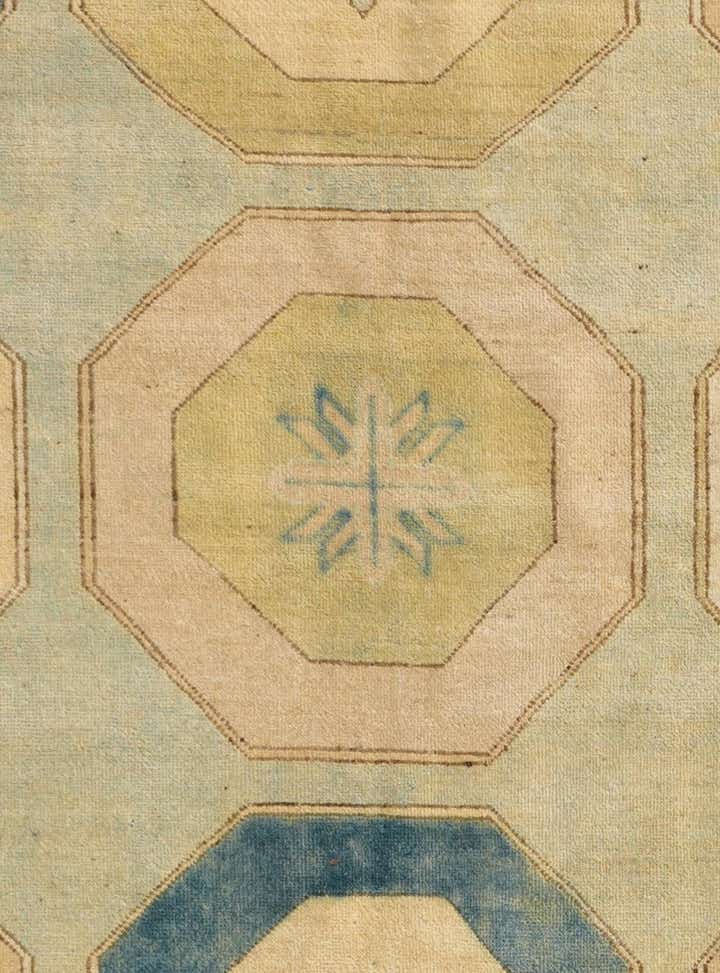 7' 11 x 9' 8 Hand Knotted Oushak Wool Rug