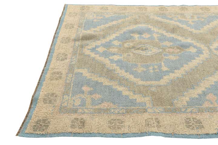 6' 1 x 9' 5 Hand Knotted Oushak Wool Rug