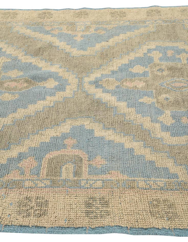 Detail image of 6' 1 x 9' 5  Hand Knotted Oushak Wool Rug