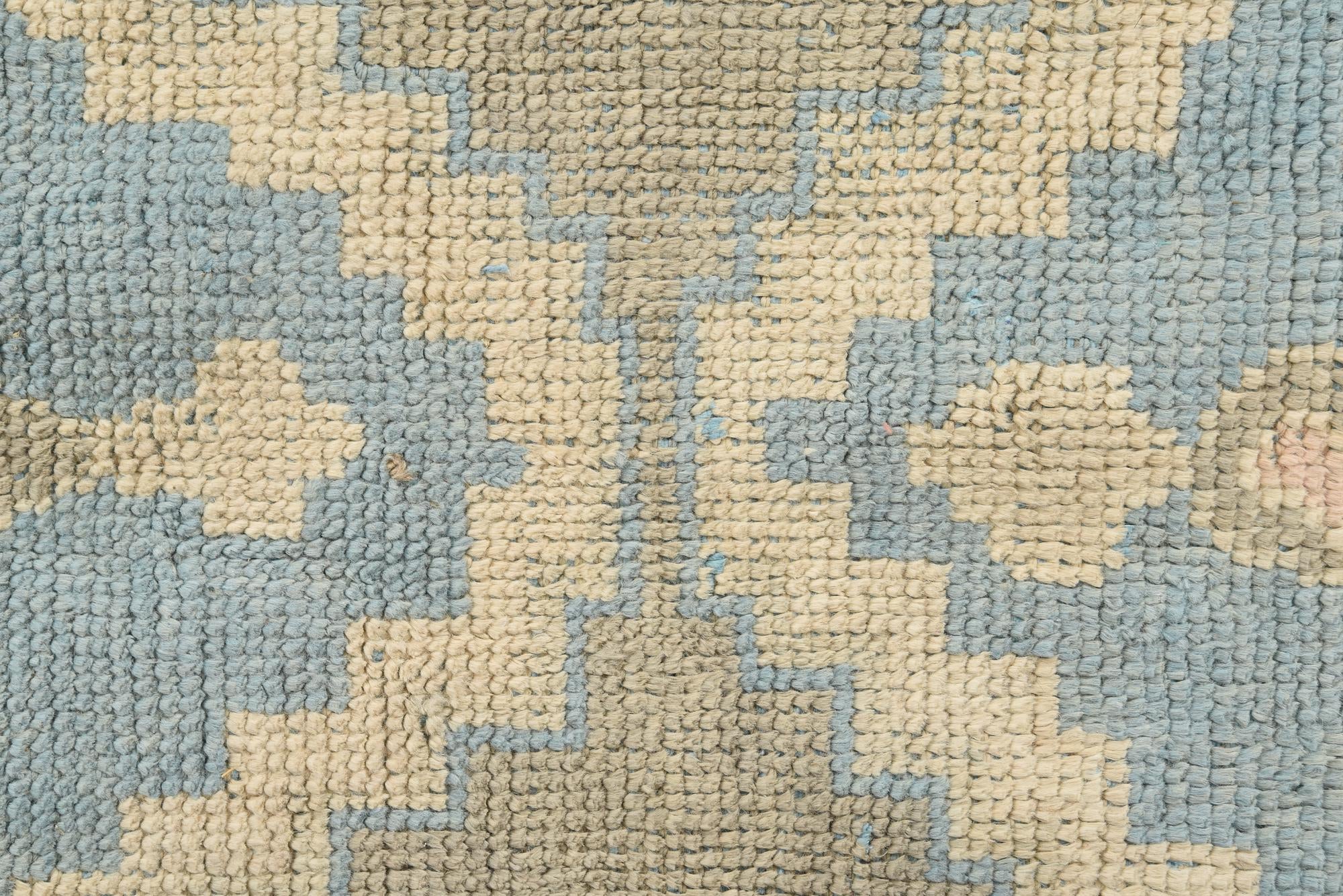 6' 1 x 9' 5 Hand Knotted Oushak Wool Rug