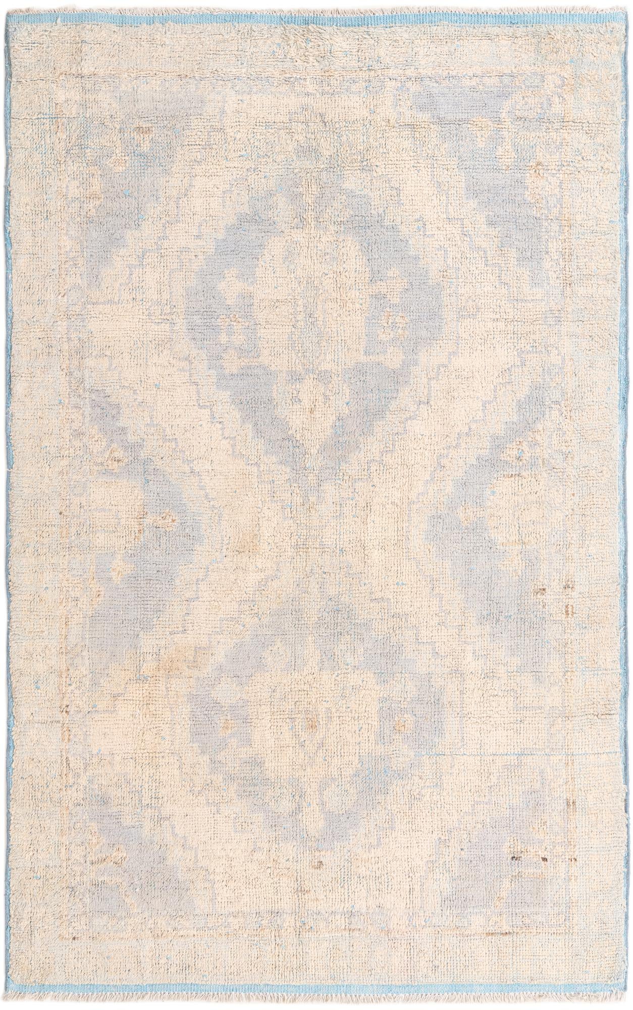 5' 8 x 9' Hand Knotted Oushak Wool Rug