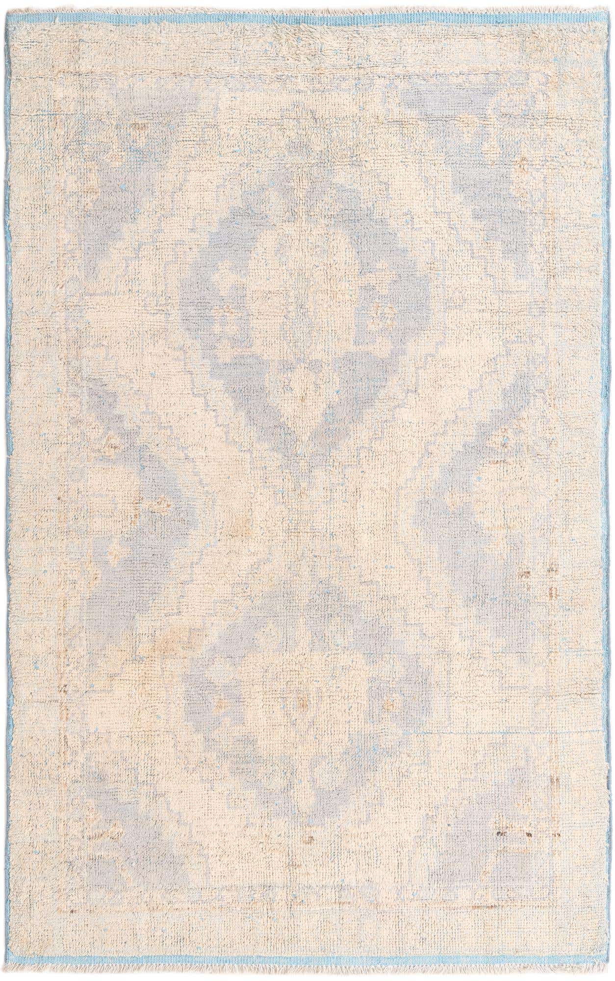 5' 8 x 9' Hand Knotted Oushak Wool Rug