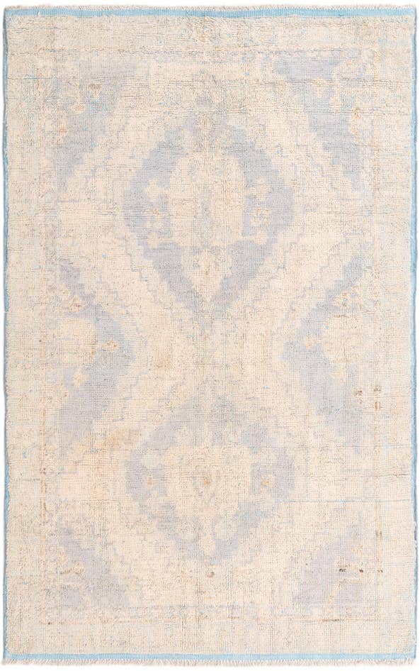 Detail image of 5' 8 x 9' Hand Knotted Oushak Wool Rug