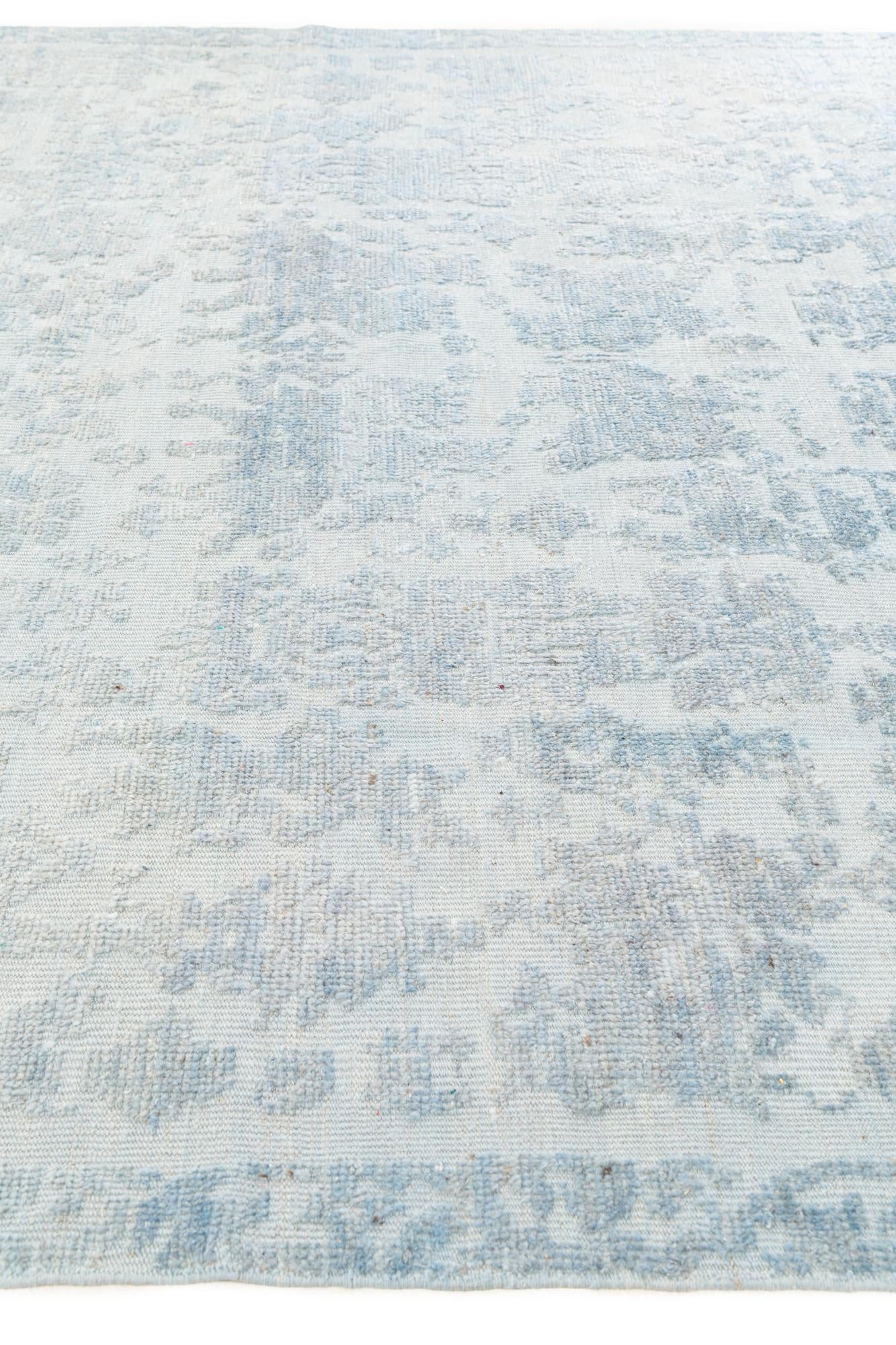 8' 4 x 10' 9 Hand Knotted Oushak Wool Rug