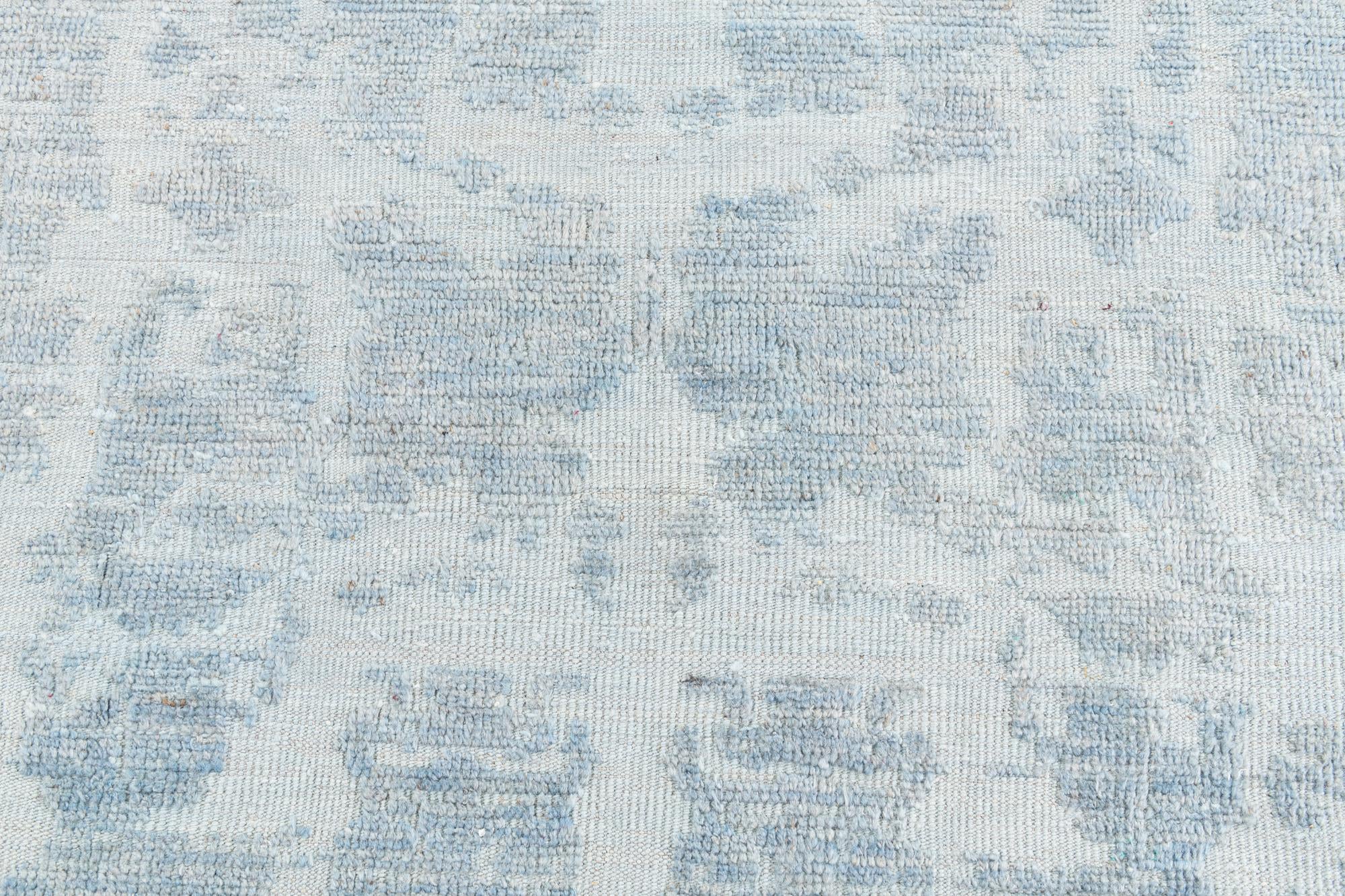 8' 4 x 10' 9 Hand Knotted Oushak Wool Rug