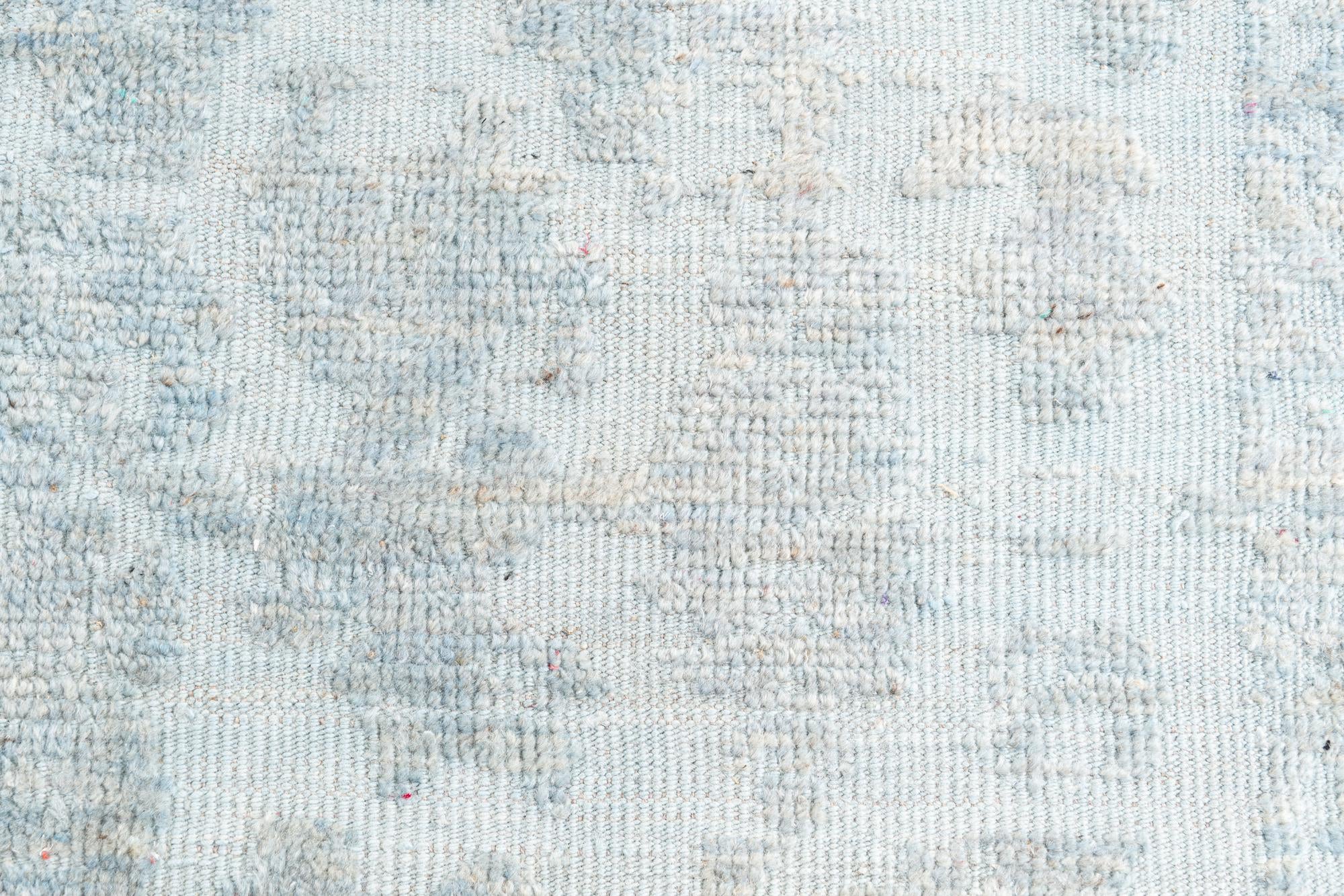8' 4 x 10' 9 Hand Knotted Oushak Wool Rug