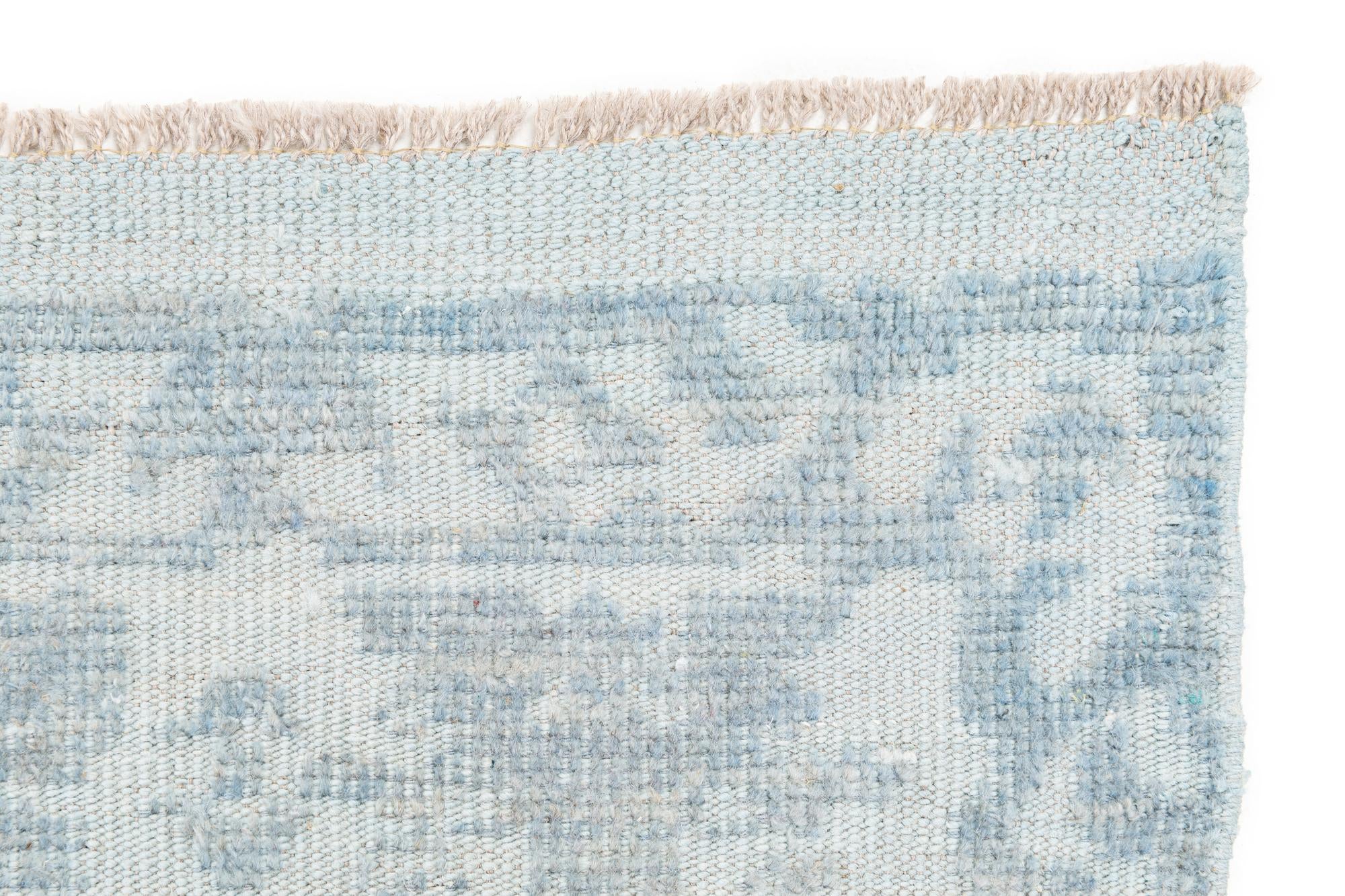8' 4 x 10' 9 Hand Knotted Oushak Wool Rug