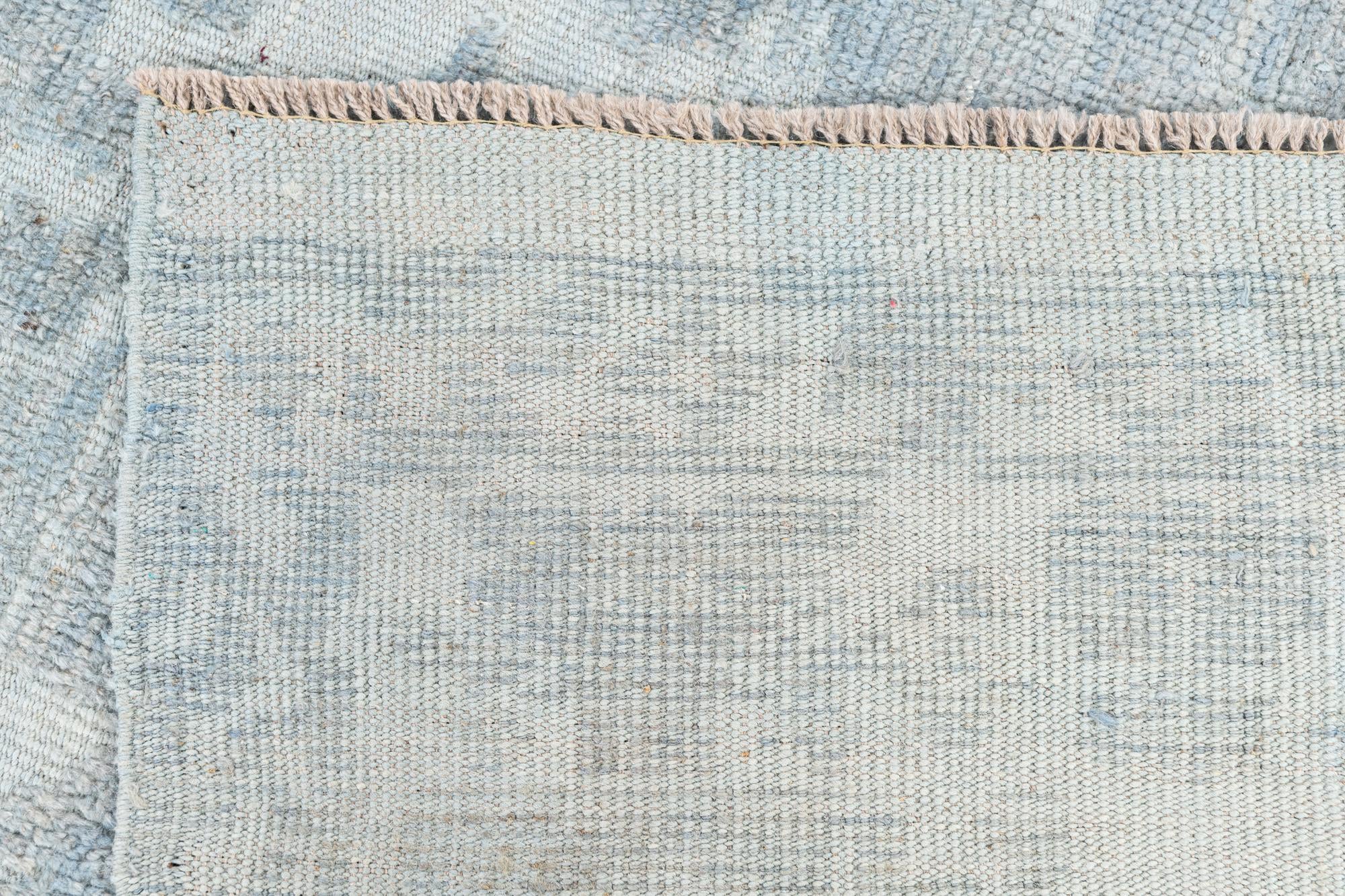 8' 4 x 10' 9 Hand Knotted Oushak Wool Rug