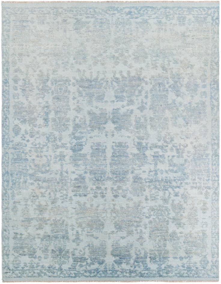Detail image of 8' 4 x 10' 9 Hand Knotted Oushak Wool Rug