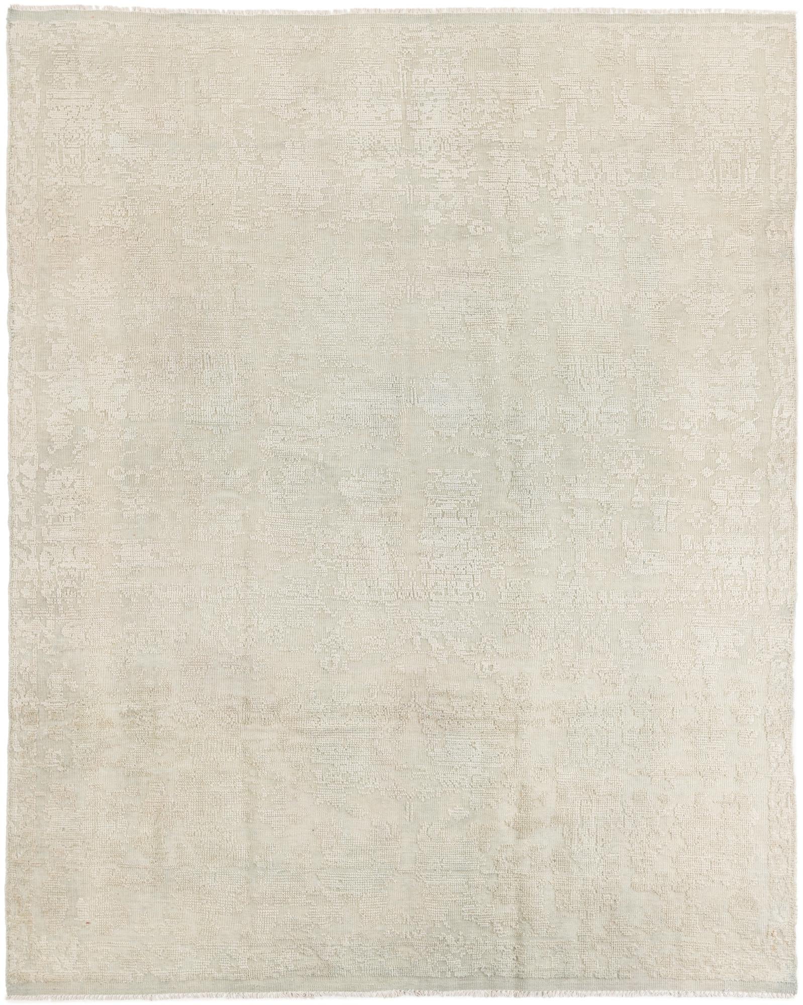 8' 3 x 10' 1 Hand Knotted Oushak Wool Rug