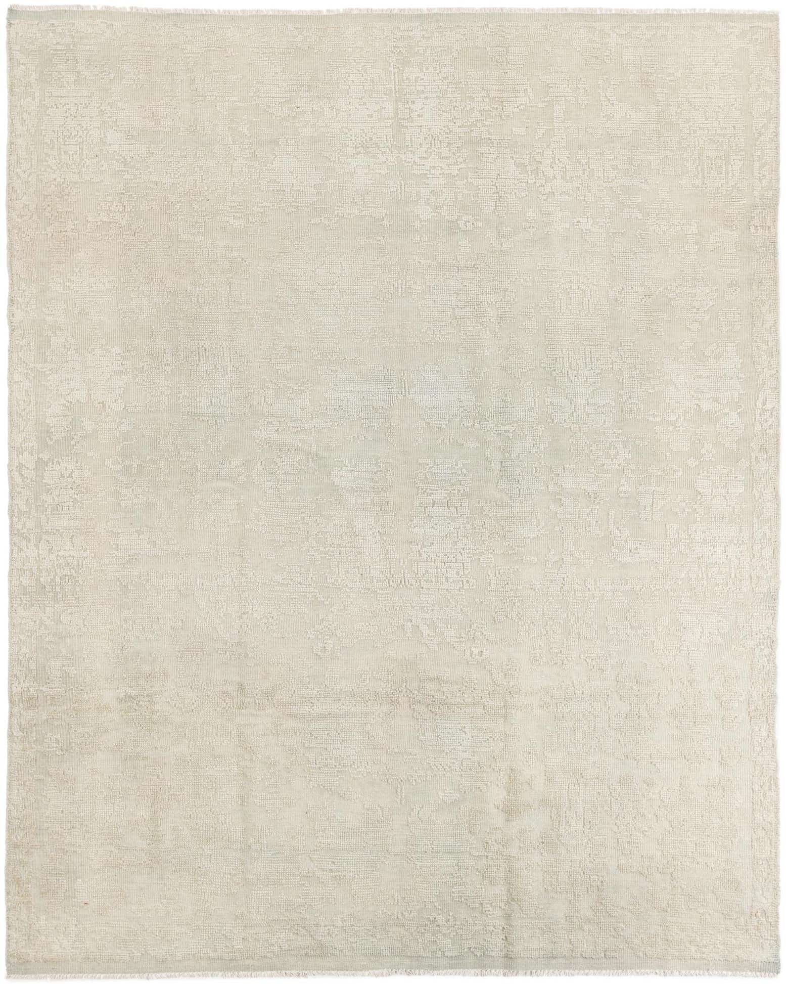 8' 3 x 10' 1 Hand Knotted Oushak Wool Rug