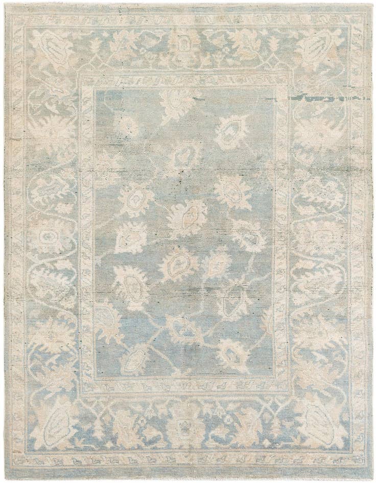 Detail image of 5' 5 x 8' 1 Hand Knotted Oushak Wool Rug