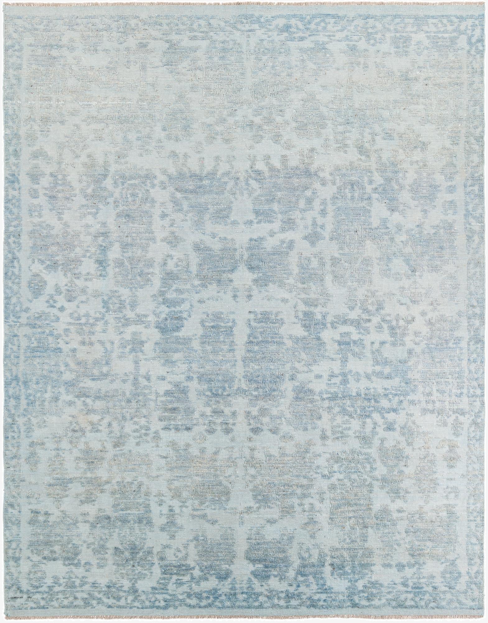 8' 4 x 10' 9  Hand Knotted Oushak Wool Rug