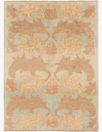 4' 10 x 6' 7 Hand Knotted Oushak Wool Rug