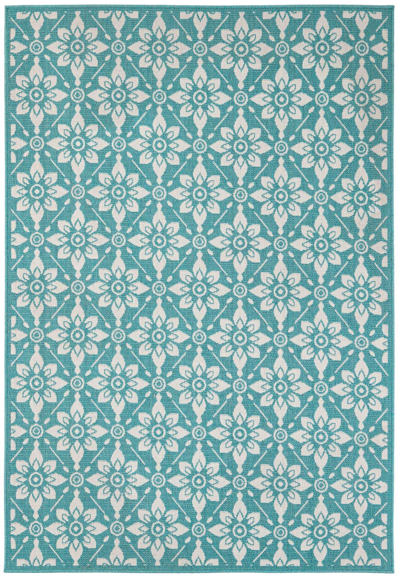 5' 4 x 7' 7 Easy-Clean Botanical Indoor / Outdoor Rug