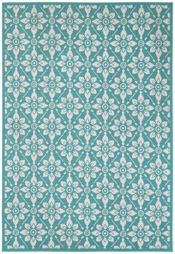 5' 4 x 7' 7 Easy-Clean Botanical Indoor / Outdoor Rug