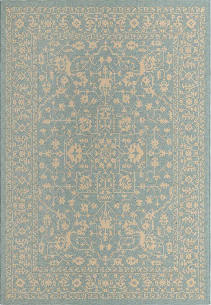 8' x 11' 4 Easy-Clean Botanical Indoor / Outdoor Rug