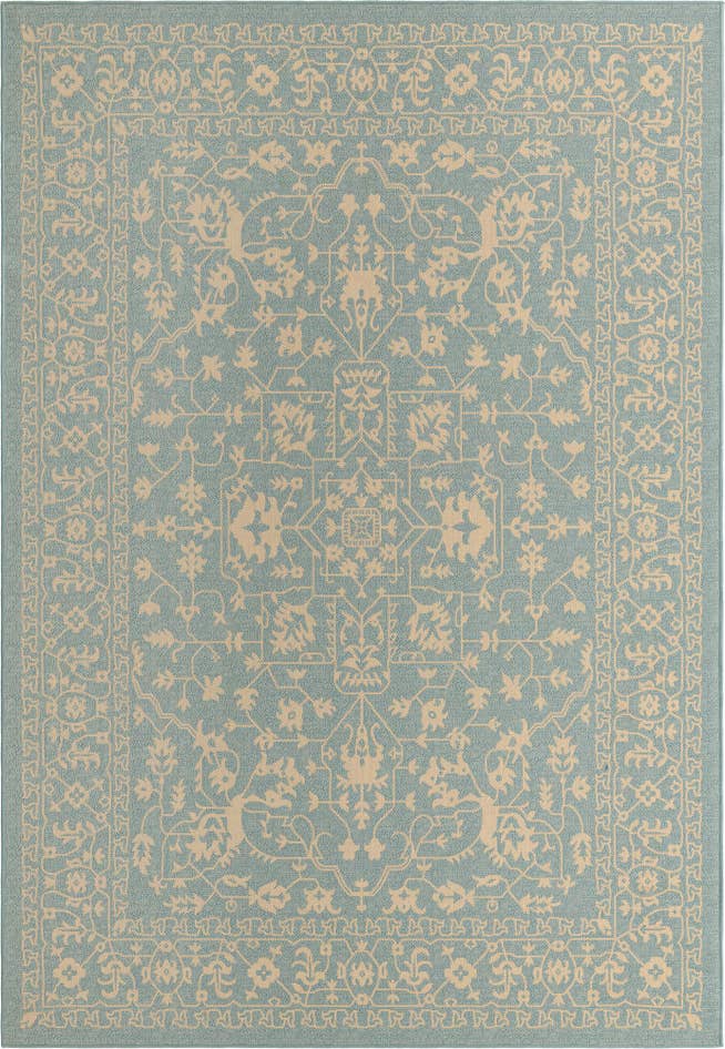 Detail image of 8' x 11' 4 Easy-Clean Botanical Indoor / Outdoor Rug