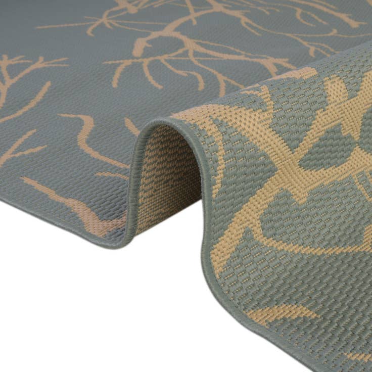 Detail image of 5' x 8' Easy-Clean Botanical Indoor / Outdoor Rug