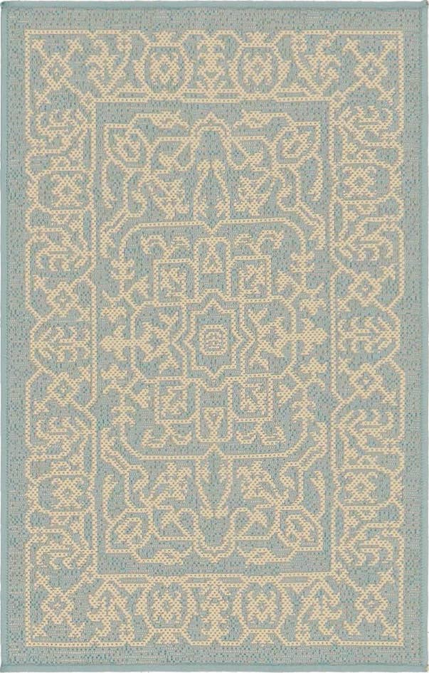 Detail image of 2' x 3' Easy-Clean Botanical Indoor / Outdoor Rug