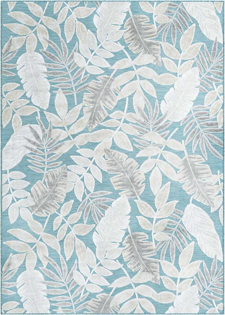 5' 2 x 8' Easy-Clean Botanical Indoor / Outdoor Rug