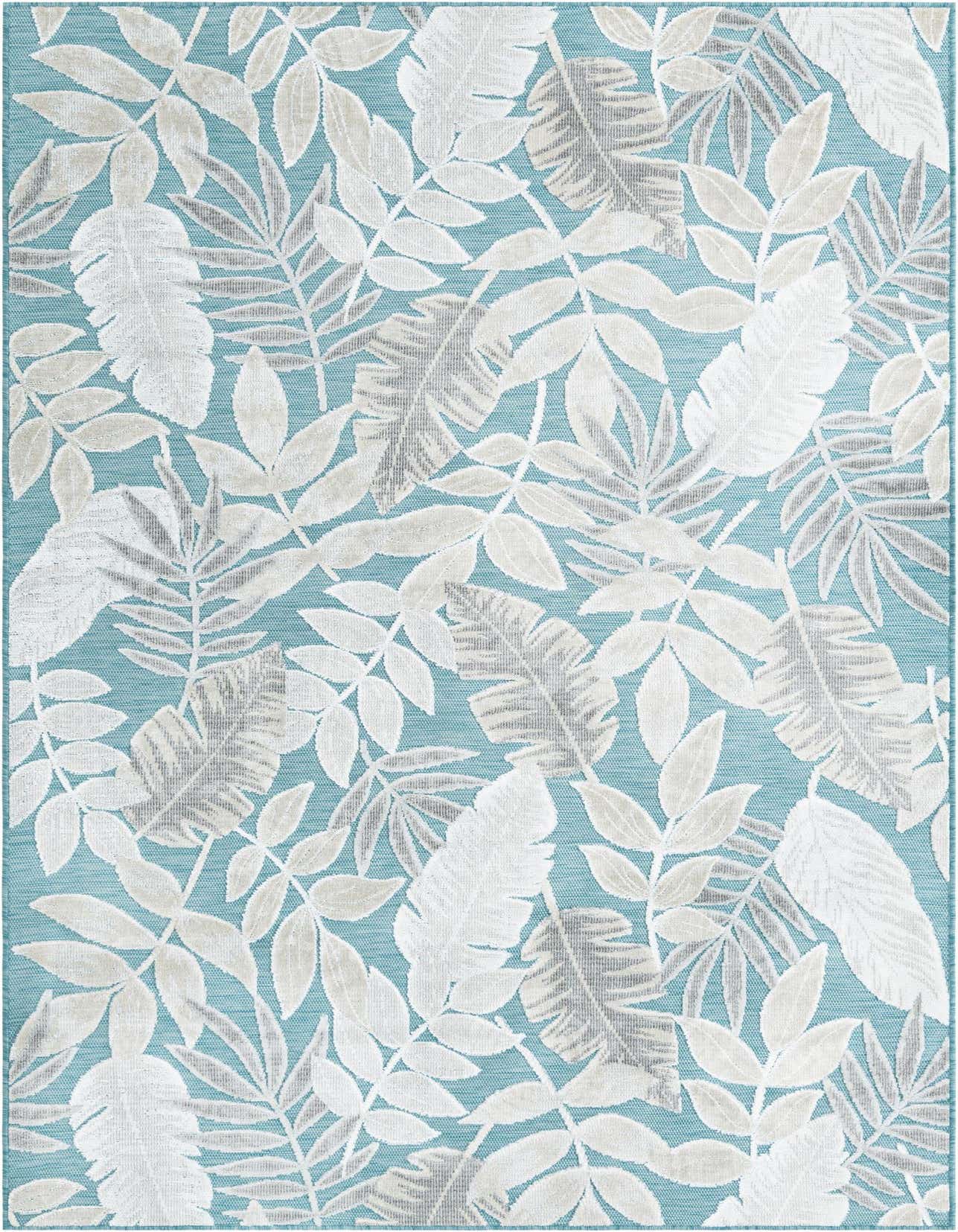 5' 2 x 8' Easy-Clean Botanical Indoor / Outdoor Rug
