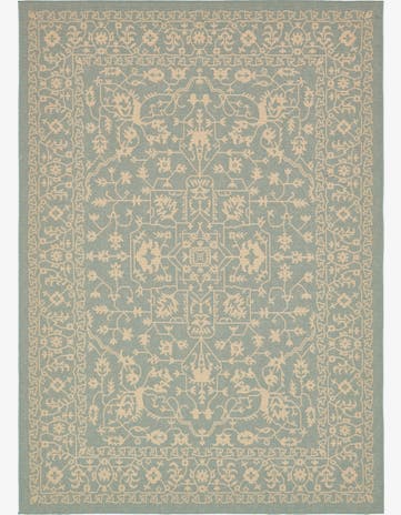 7' x 10' Easy-Clean Botanical Indoor / Outdoor Rug