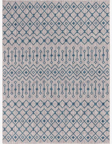 9' x 12' 2 Easy-Clean Lattice Indoor / Outdoor Rug
