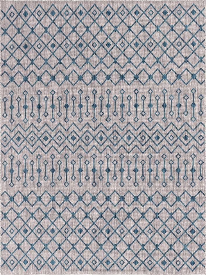 Detail image of 9' x 12' 2 Easy-Clean Lattice Indoor / Outdoor Rug