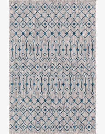 5' x 8' Easy-Clean Lattice Indoor / Outdoor Rug