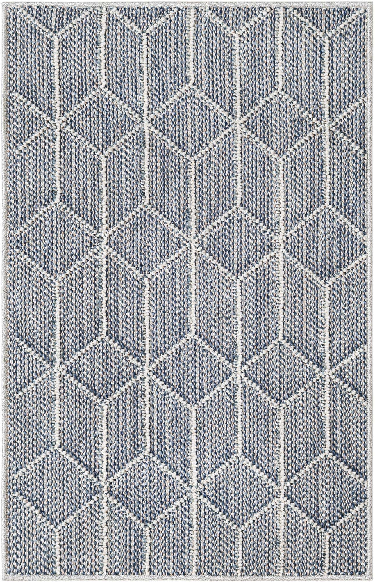 2' x 3' 1 Easy-Clean Lattice Indoor / Outdoor Rug