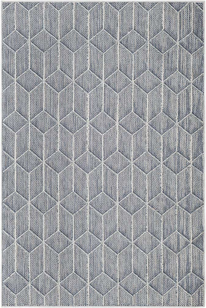 4' 1 x 6' 1 Easy-Clean Lattice Indoor / Outdoor Rug