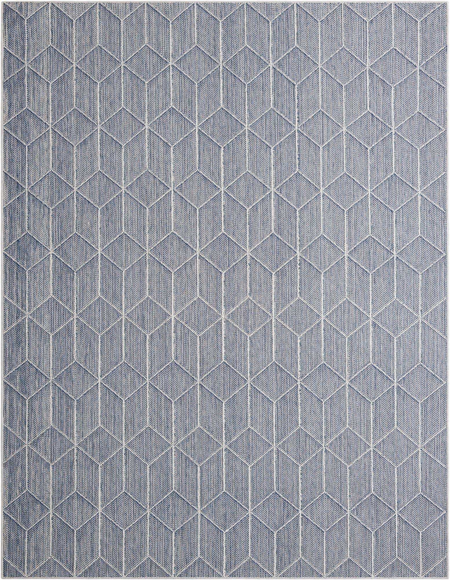 7' 10 x 10' Easy-Clean Lattice Indoor / Outdoor Rug