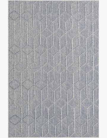 5' 3 x 8' Easy-Clean Lattice Indoor / Outdoor Rug