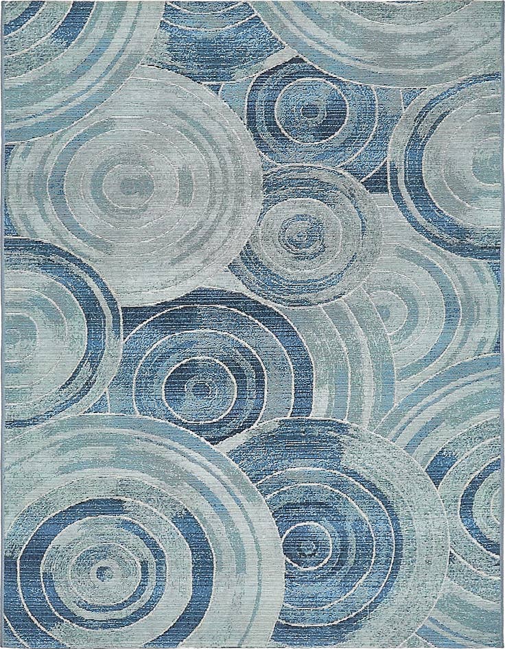 Detail image of 4' x 6' Easy-Clean Modern Indoor / Outdoor Rug