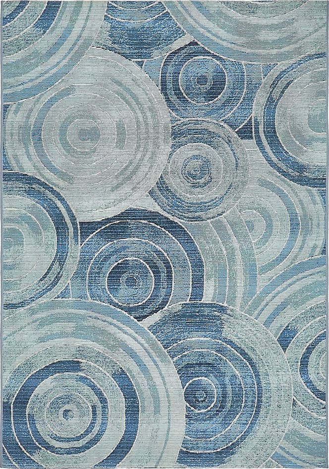 Detail image of 4' x 6' Easy-Clean Modern Indoor / Outdoor Rug
