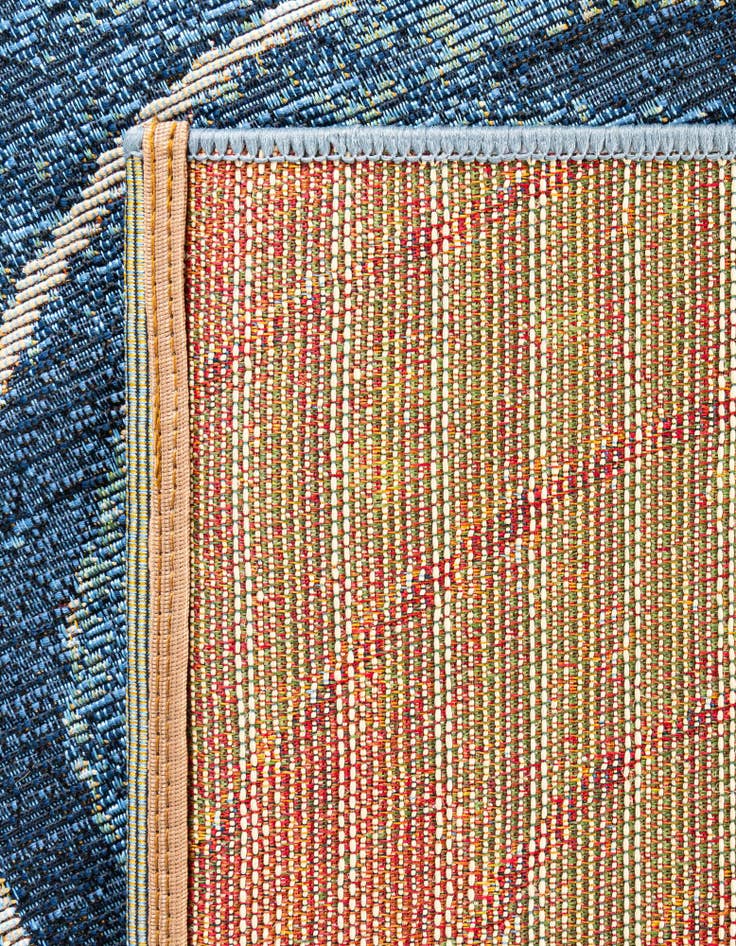 Detail image of 4' x 6'  Washable Modern Indoor / Outdoor Rug