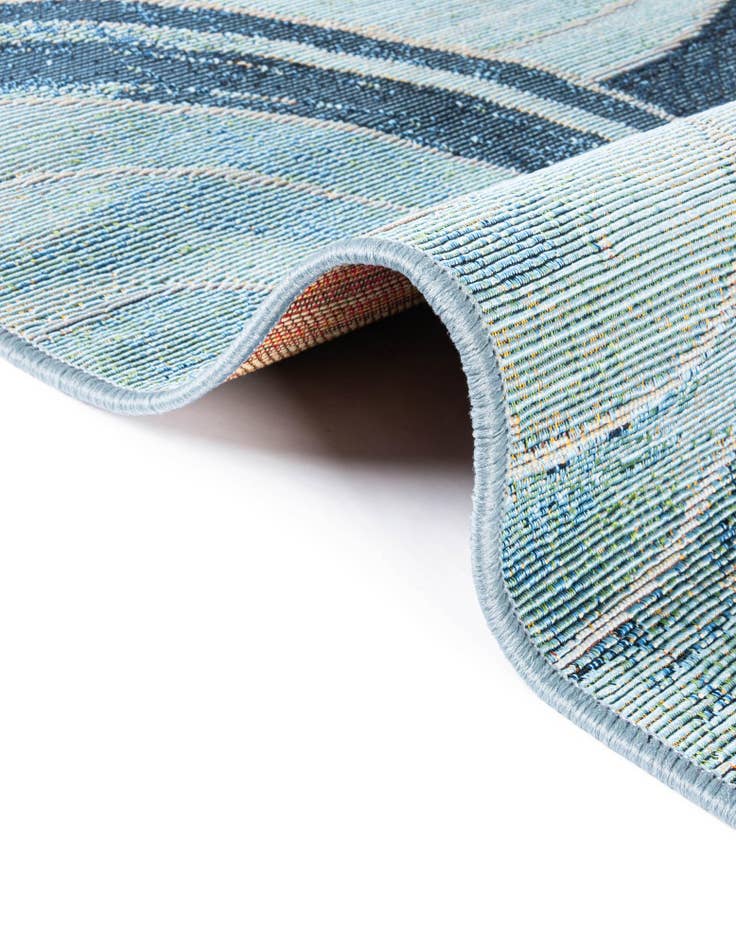 Detail image of 4' x 6'  Washable Modern Indoor / Outdoor Rug