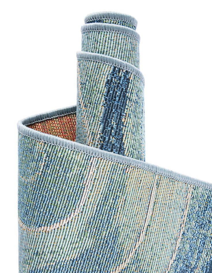 Detail image of 4' x 6'  Washable Modern Indoor / Outdoor Rug