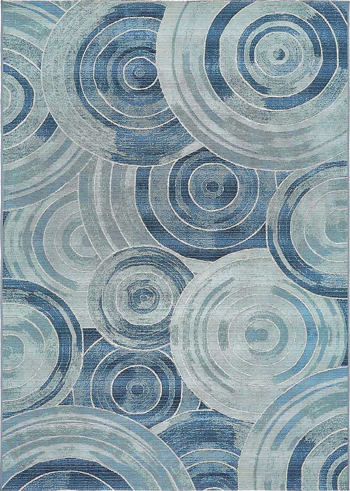 5' 3 x 8' Easy-Clean Modern Indoor / Outdoor Rug